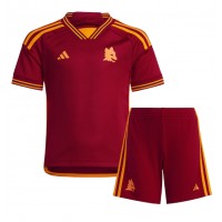 Camiseta AS Roma Tammy Abraham #9 Primera Equipación para niños 2023-24 manga corta (+ pantalones cortos)